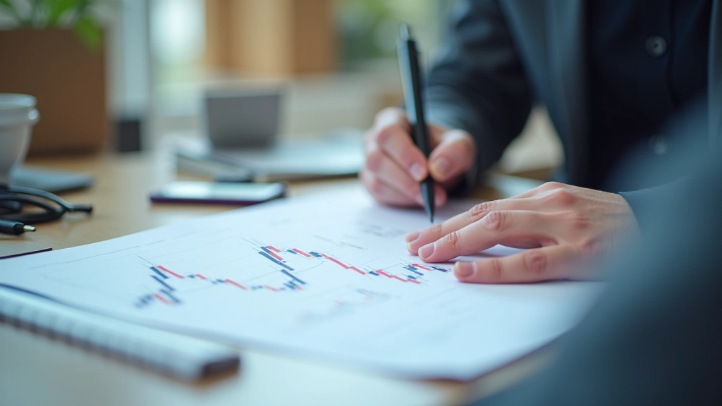 Trader analyzing support and resistance on price chart