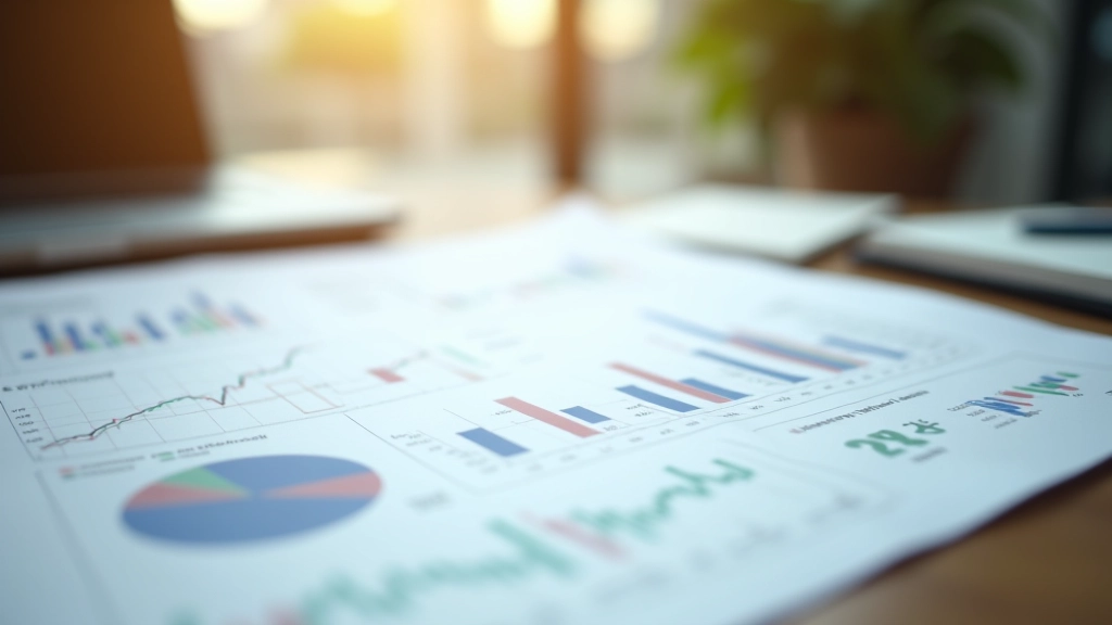 Close-up of a financial newspaper with market data and trading charts on a desk with pen nearby