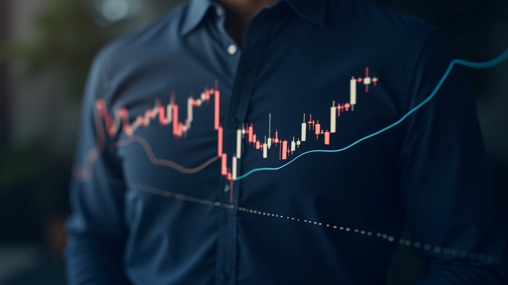 Moving averages overlay on stock price chart
